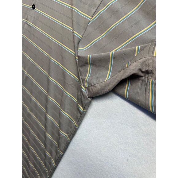 Adidas Clima Cool Striped Polo Golf Casual Size XL - Picture 8 of 12